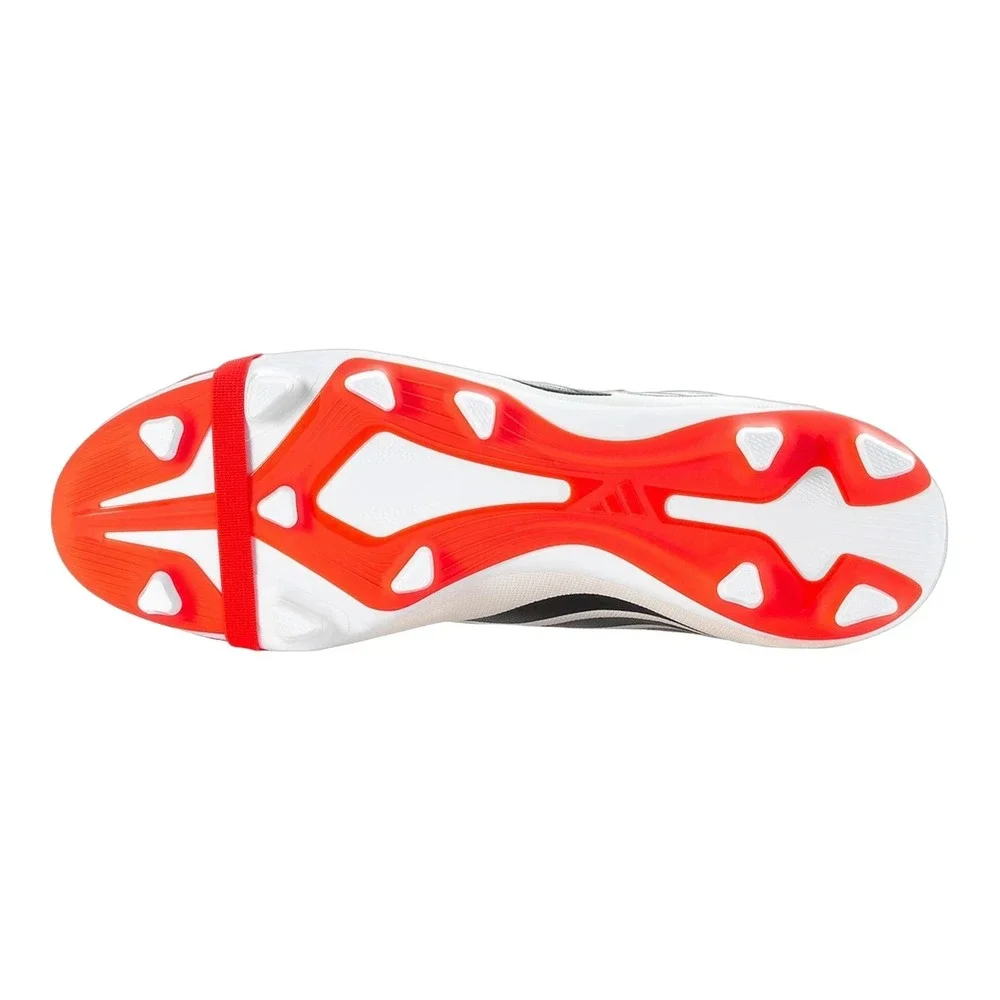 Mens Size 9.5-ADIDAS PREDATOR CLUB FT FG/MG Soccer Cleats White/Red/Black JS0346